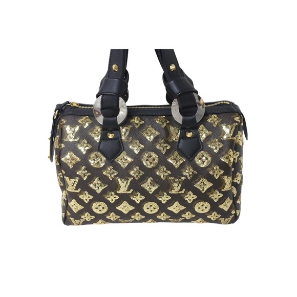 Louis Vuitton Handbags - Louis Vuitton handbag Monogram Black all Eclipse Speedy sequins leather